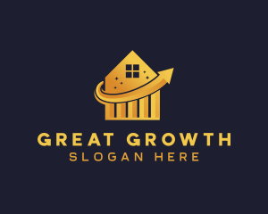 Insurance Statistics Growth logo design