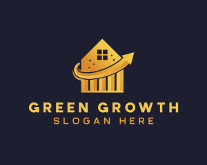 Insurance Statistics Growth logo design