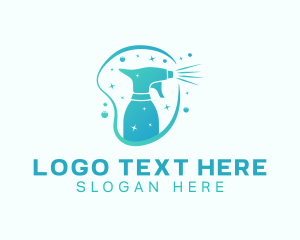 Clean - Shiny Cleaning Spray logo design