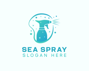 Shiny Cleaning Spray logo design