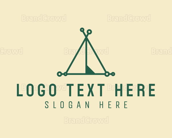 Outdoor Camping Tent Logo