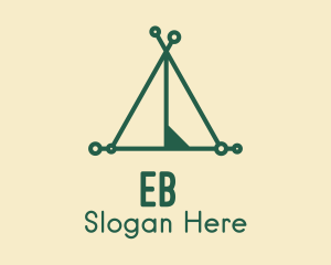 Green Camp Tent Logo