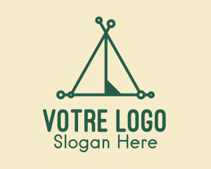 Green Camp Tent Logo