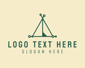 Outdoor Camping Tent logo design