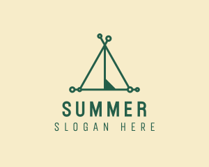 Outdoor Camping Tent logo design