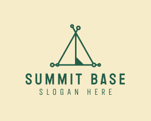 Outdoor Camping Tent logo design