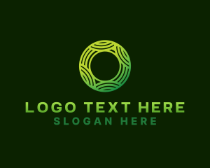 Letter O - Eco Agriculture Circle Letter O logo design