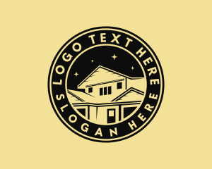 Town House - Roof House Renovation logo design