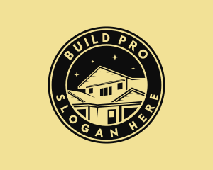 Roof House Renovation Logo