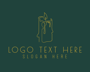 Lighting - Relaxing Candle Scent logo design