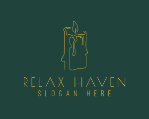 Relaxing Candle Scent logo design