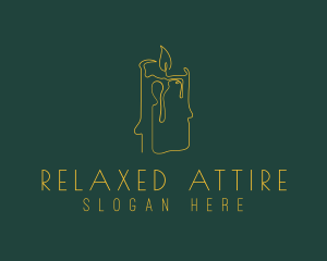 Relaxing Candle Scent logo design