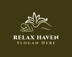 Relaxing Lotus Massage logo design