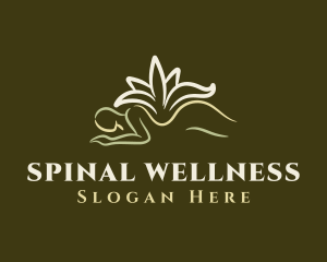 Spinal - Relaxing Lotus Massage logo design