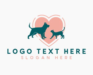 Heart Pet Veterinarian logo design