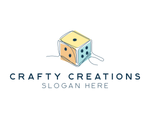 Hobby - Minimalist Game Dice logo design