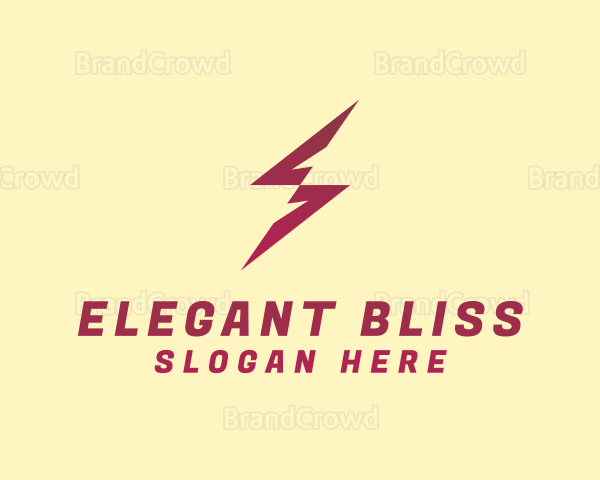 Electric Lightning Zigzag Logo