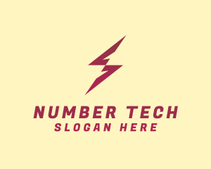 Electric Lightning Zigzag logo design