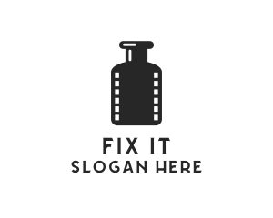 Film Ink Bottle logo design