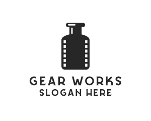 Film Ink Bottle logo design