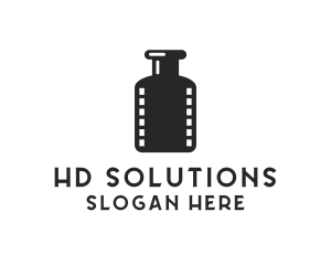 Film Ink Bottle logo design