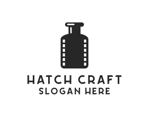 Film Ink Bottle logo design