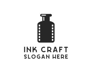 Ink - Film Ink Bottle logo design