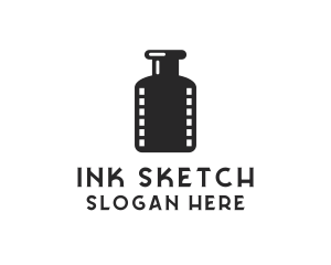 Film Ink Bottle logo design