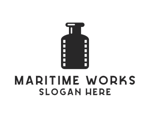 Film Ink Bottle logo design