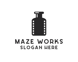 Film Ink Bottle logo design