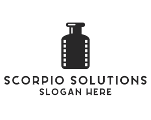 Film Ink Bottle logo design