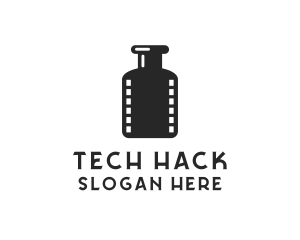 Film Ink Bottle logo design