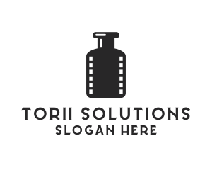 Film Ink Bottle logo design