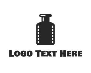 Los Angeles - Film Ink Bottle logo design