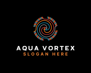 Vortex Circuitry Technology logo design