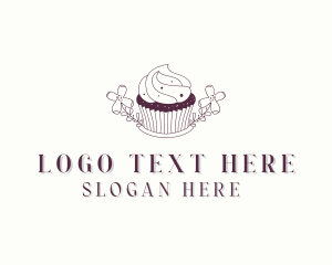 Baker - Sweet Cupcake Dessert logo design