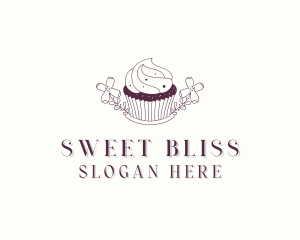 Sweet Cupcake Dessert logo design