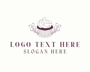 Dessert - Sweet Cupcake Dessert logo design