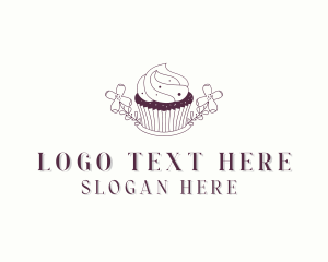 Sweet Cupcake Dessert Logo