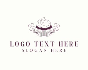 Baker - Sweet Cupcake Dessert logo design