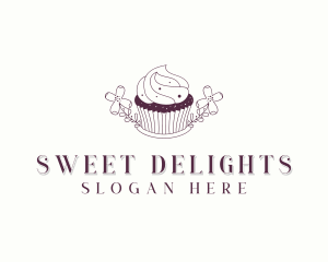 Sweet Cupcake Dessert logo design