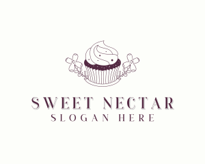 Sweet Cupcake Dessert logo design