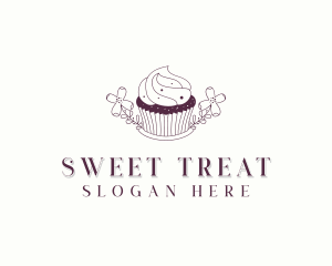 Sweet Cupcake Dessert logo design