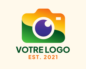 Electronics Boutique - Gradient Camera Photographer logo design