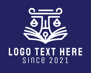 Legal - Legal Judiciary Book logo design