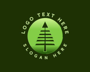 Eco - Pine Tree Forest Park logo design