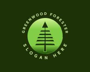 Pine Tree Forest Park logo design