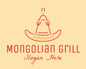 Mexican Hat Grill  logo design