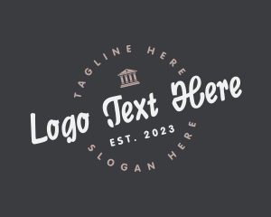 Greek Temple Business Logo