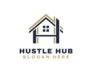 House Realty Letter H logo design